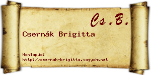 Csernák Brigitta névjegykártya